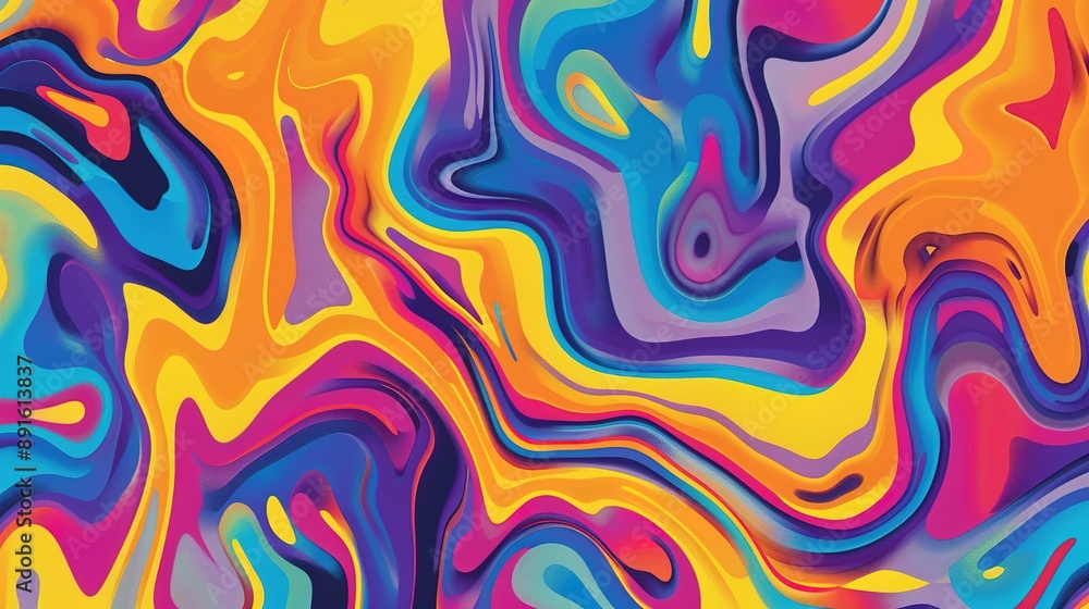 Abstract Colorful Swirling Liquid Pattern Abstract Colorful Swirling Liquid Pattern