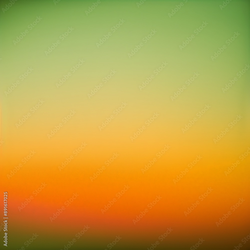 Naklejka premium Vibrant Color Gradient Transitioning from Orange to Green