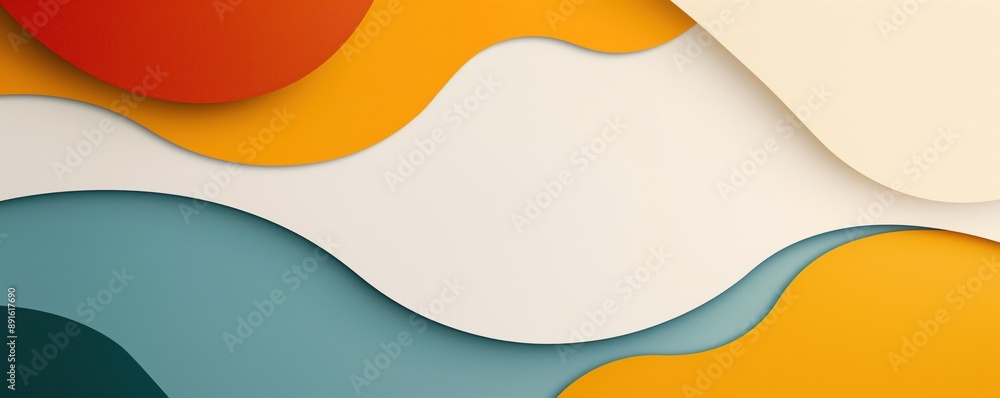 custom made wallpaper toronto digitalOrganic shapes in an asymmetrical layout with bold colors, art composition