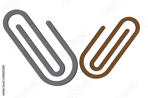 link icon, paperclip icon. attached link file icon, internet web page URL icon, attachment , document, office paper clip icon symbol