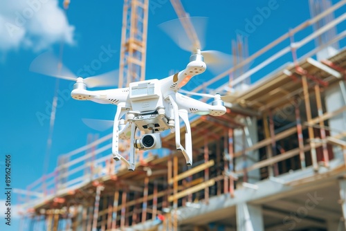 drones capture aerial site photo