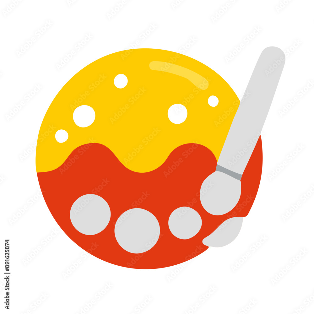 Drawing Icon in Flat Design, Isolated on Transparent Background Drawing Icon in Flat Design, Isolated on Transparent Background