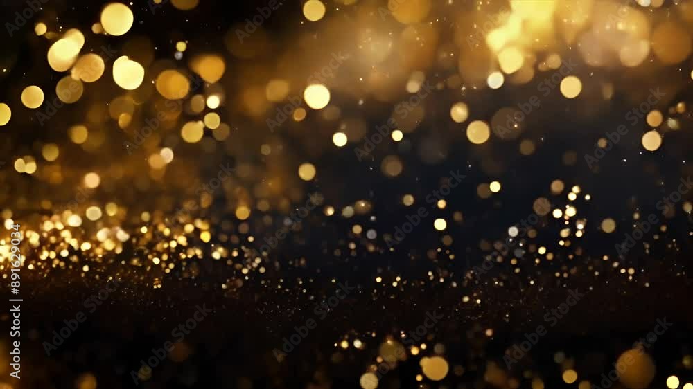 Golden christmas lights background Golden christmas lights background