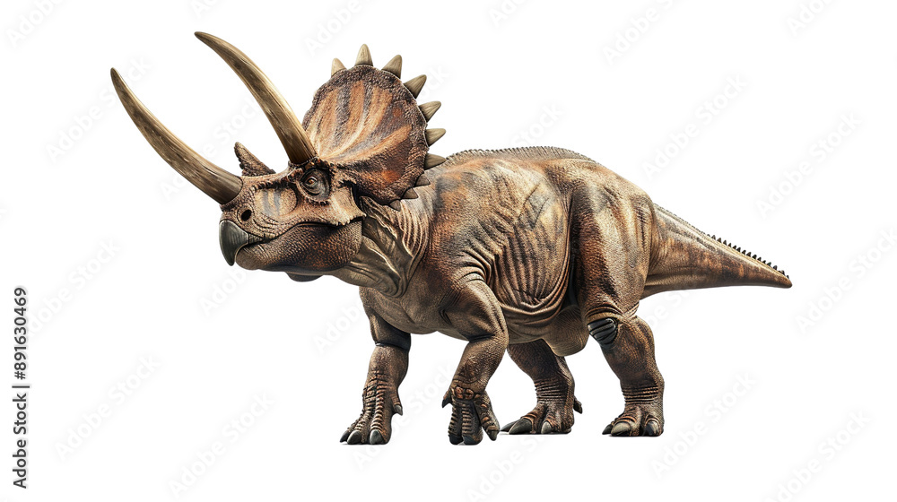 Fototapeta premium Triceratops isolated on white background