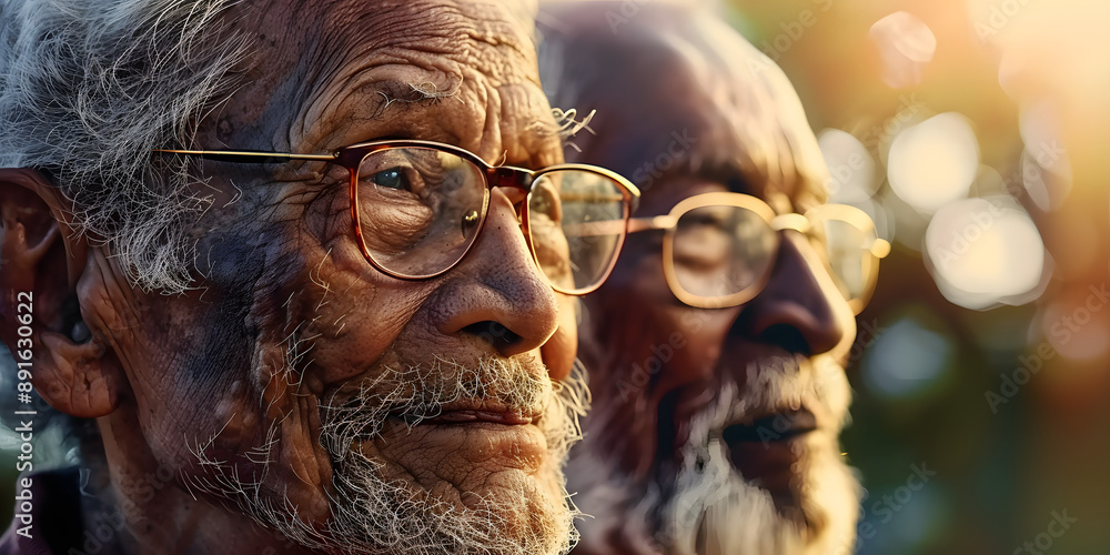 Obraz premium Diverse Aging Populations Reflecting Global Trends and Societal Impacts. Concept Aging Trends, Global Diversity, Societal Impacts, Diverse Populations