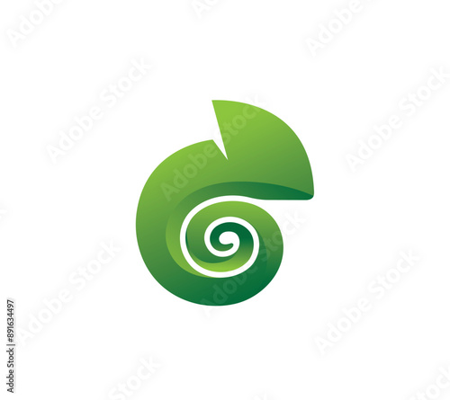 Creative chameleon vector illustration symbol design illustration