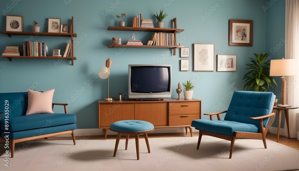 Fototapeta premium Photo interior modern design room 3d illustration