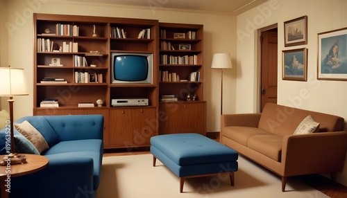 Wallpaper Mural Photo interior modern design room 3d illustration Torontodigital.ca