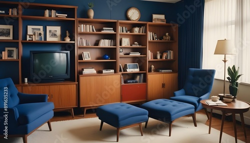 Photo interior modern design room 3d illustration