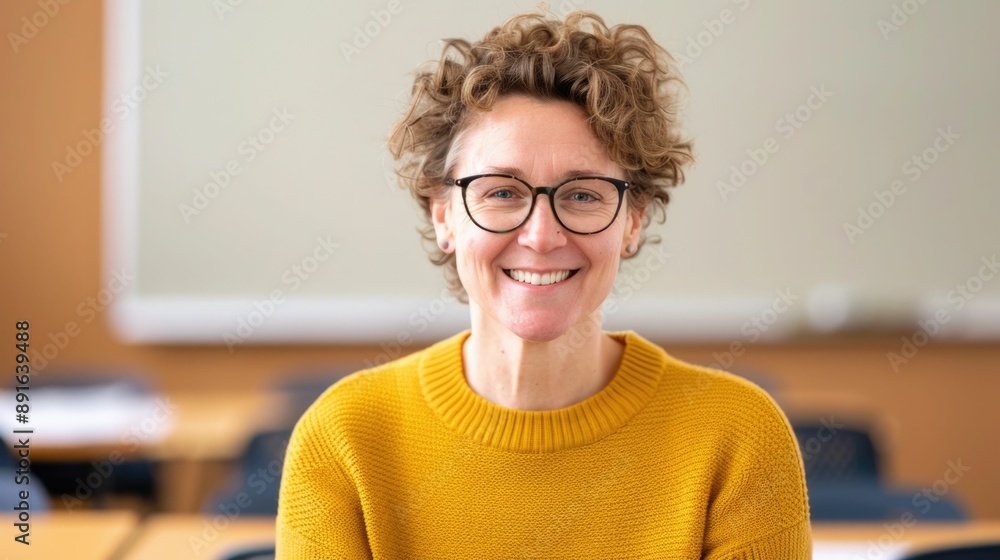 Fototapeta premium University instructor conducts in depth workshop on advanced research methods experiential learning and academic skill development for college students scholars and researchers