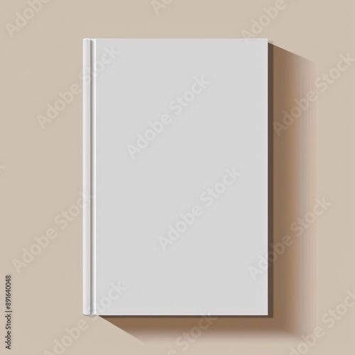 Blank Book Cover Mockup