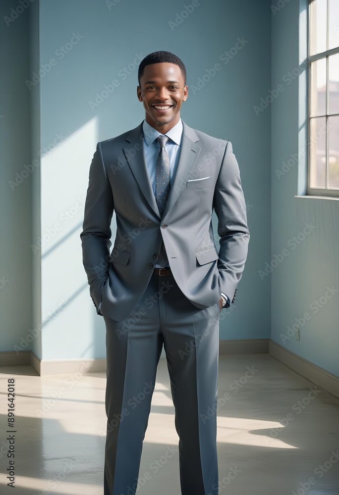 Full length portrait of a cheerful confident man Full length portrait of a cheerful confident man