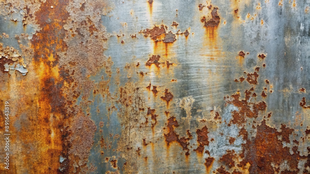Weathered aluminum surface featuring intricate patterns of rust, scratches, and faded paint, with subtle gradient of silver and bronze tones. Weathered aluminum surface featuring intricate patterns of rust, scratches, and faded paint, with subtle gradient of silver and bronze tones.