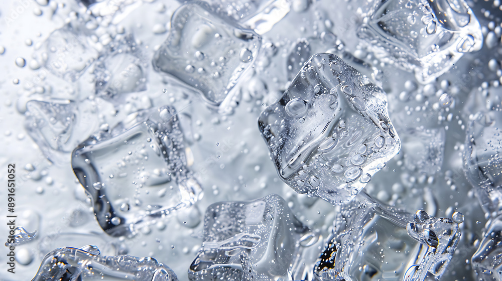 ice cubes background