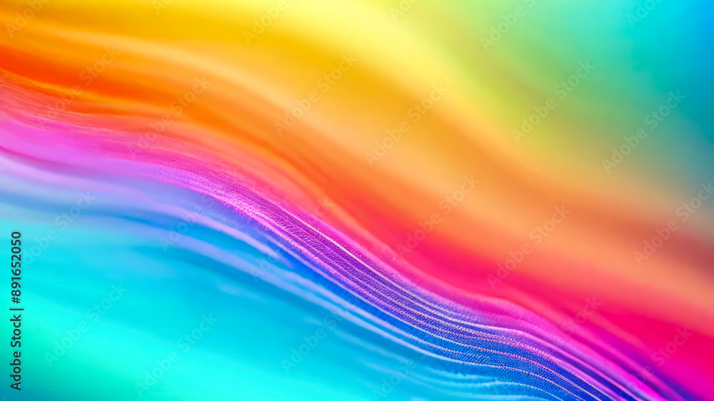 Fototapeta premium Abstract warm pastel wave blurred background banner with copy space