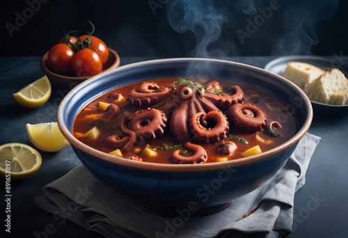 Photo delicious coocked octopus photo