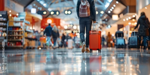 back view traveler with backpack going her destination, travel vacation concept
