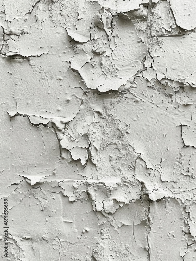 Obraz premium White rough filler plaster facade wall texture background
