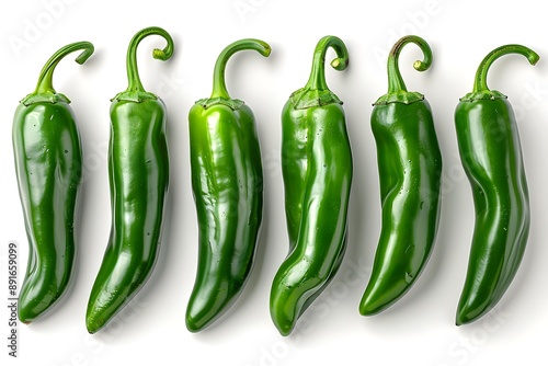 Fresh Green serrano Peppers Vibrant Flavorful Culinary Ingredients