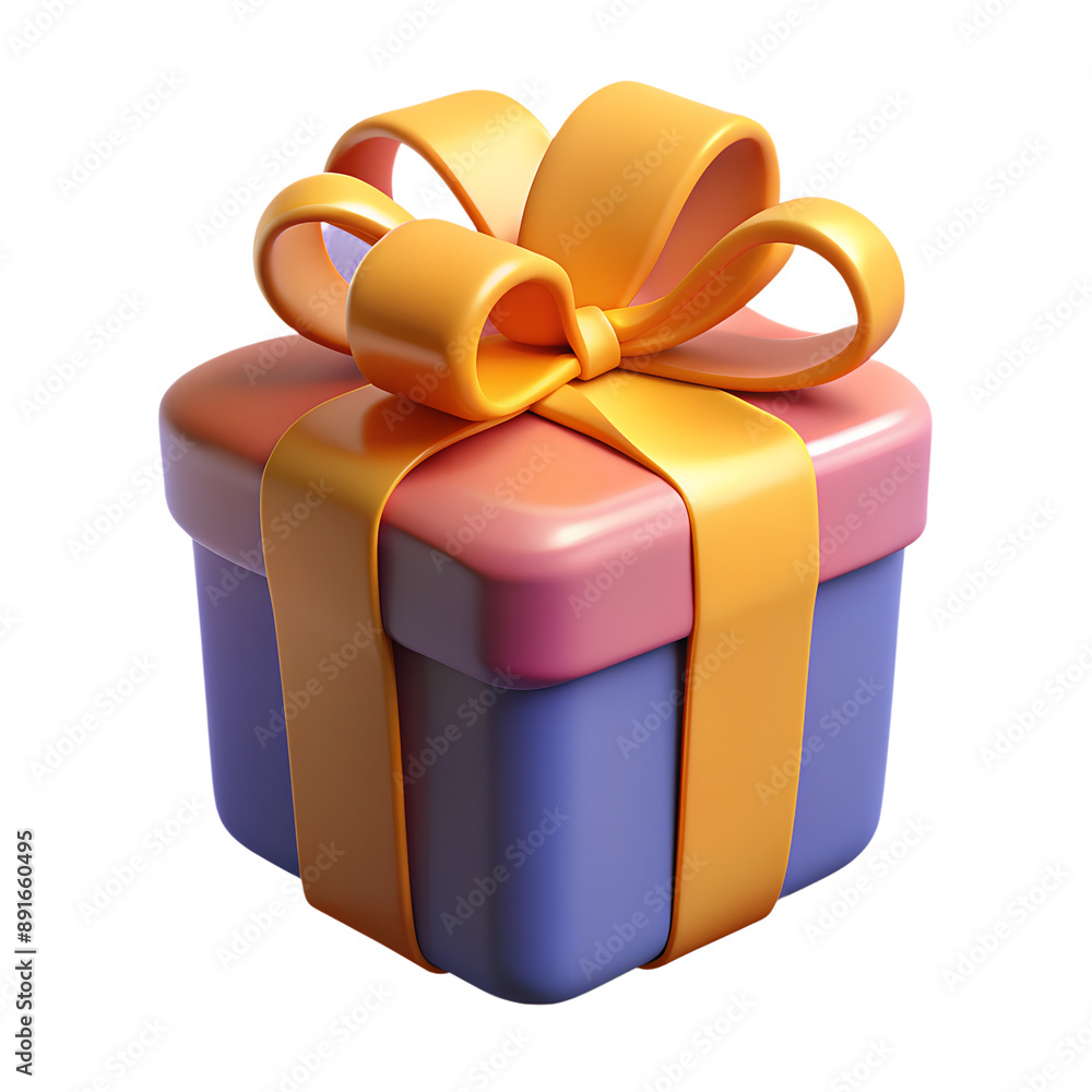 cute 3d gift isolated on a translucent background cute 3d gift isolated on a translucent background