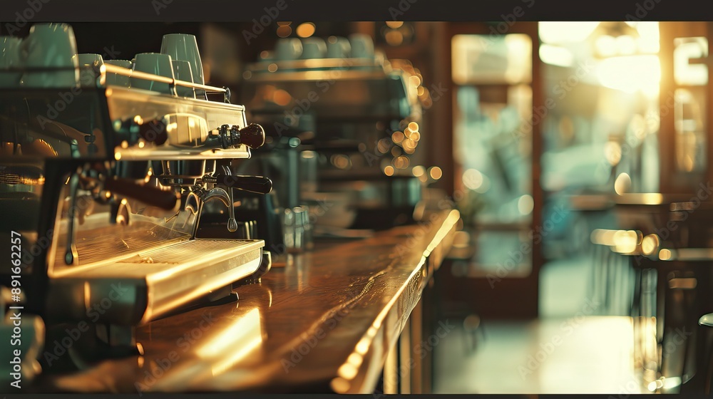 Coffee shop background. Cup of coffee latte on wood bar. Takeaway coffee. High quality AI generated image Coffee shop background. Cup of coffee latte on wood bar. Takeaway coffee. High quality AI generated image