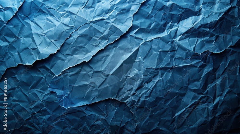 A blue paper with a rough texture. A blue paper with a rough texture.