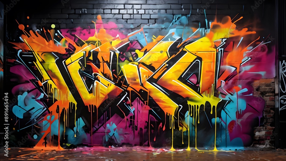 Fototapeta premium graffiti on the wall