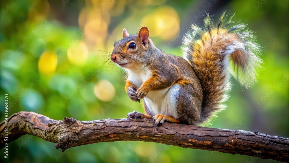 Squirrel perched on a tree branch , wildlife, nature, animal, rodent, tree, outdoors, cute, fluffy, tail, furry, climbing Squirrel perched on a tree branch , wildlife, nature, animal, rodent, tree, outdoors, cute, fluffy, tail, furry, climbing