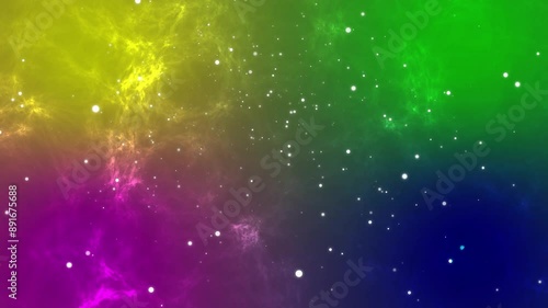 Animated Background Rainbow RGB With Particles