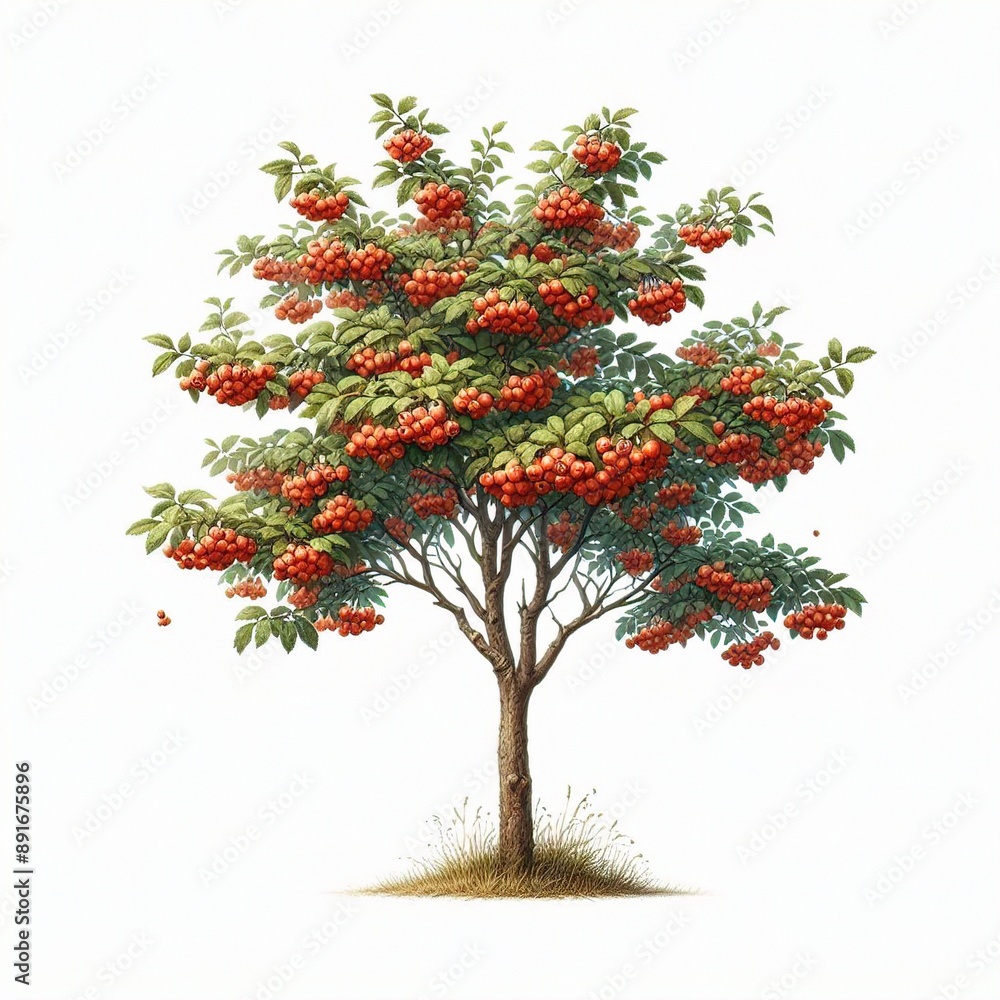 Fototapeta premium christmas tree isolated on white