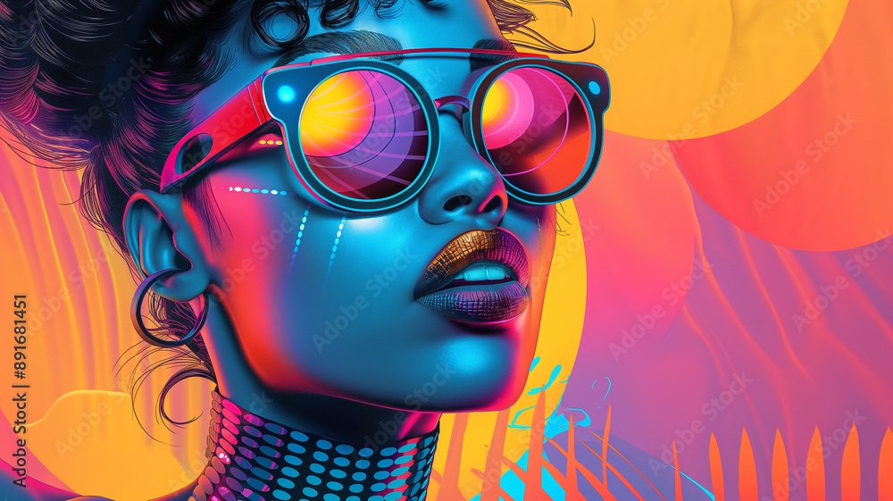 Fototapeta premium a person with sunglasses