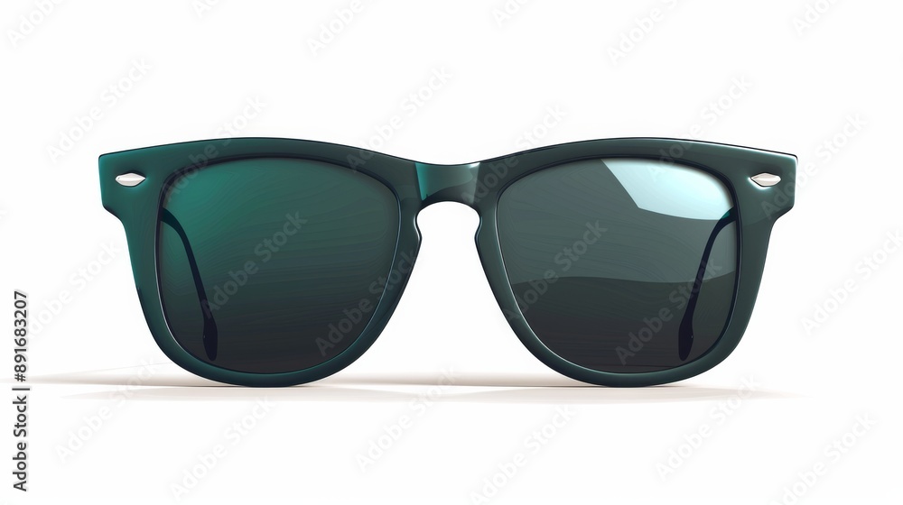 Fototapeta premium sunglasses on white. Accessories isolated on white. Photo realistic photo.