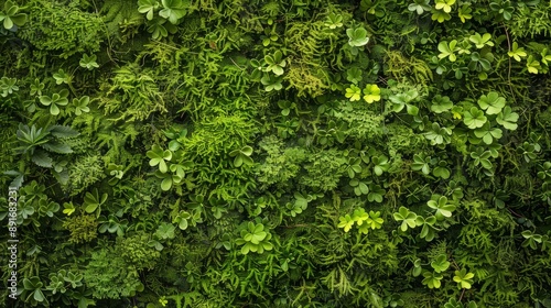 Green Mossy Wall Texture.