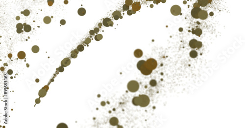 A swirl of gold and brown b...