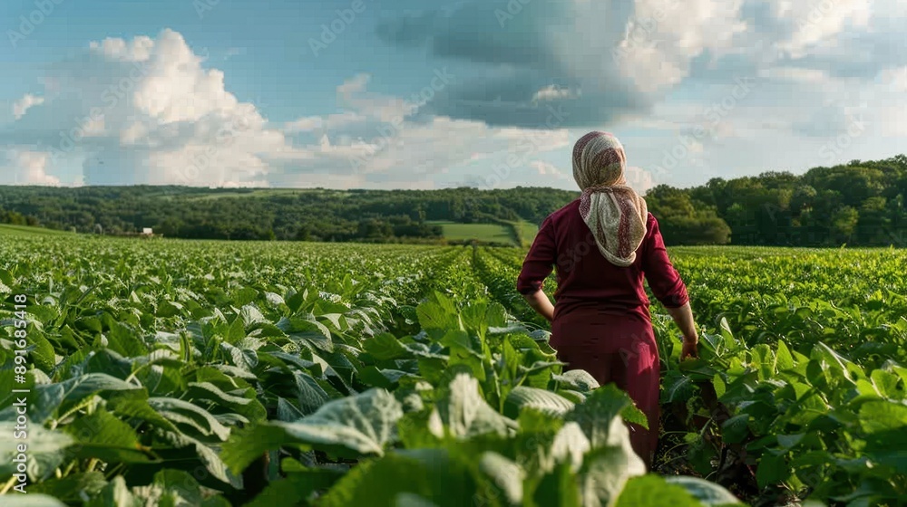 The farmer in the field The farmer in the field