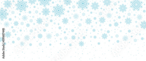 snowWinter blue snowflakes vector background. Christmas background. Snow on an isolated transparent background.