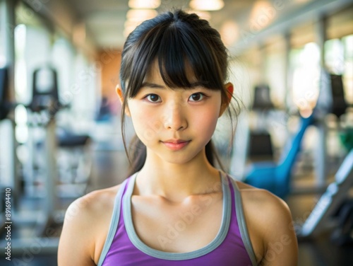 woman in gym generative ai