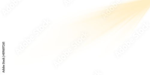 Lens flare sunlight light effect with no background. Stock png illustration	