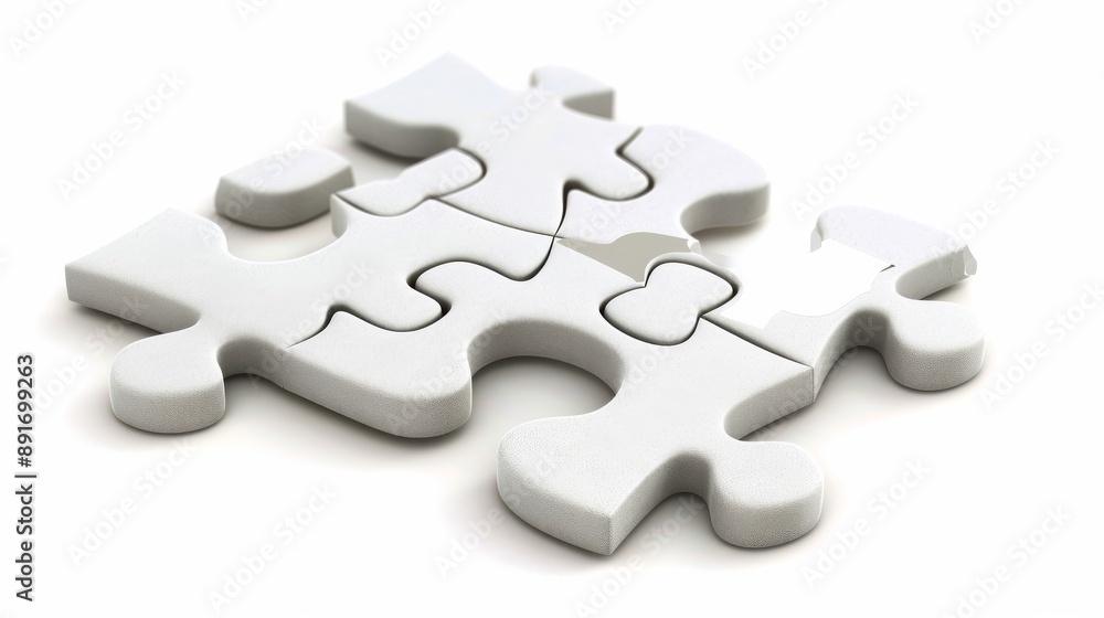 Single jigsaw puzzle piece. 3D Icon isolated on white background. Puzzles isolated on white. Photo realistic photo. Single jigsaw puzzle piece. 3D Icon isolated on white background. Puzzles isolated on white. Photo realistic photo.