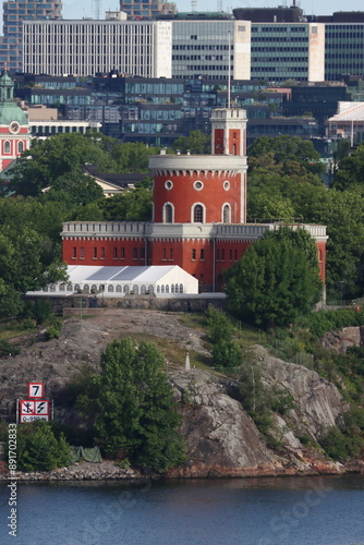 The 19th century Kastellet, a small castle or citadel on Kastellholmen island, Stockholm, Sweden photo