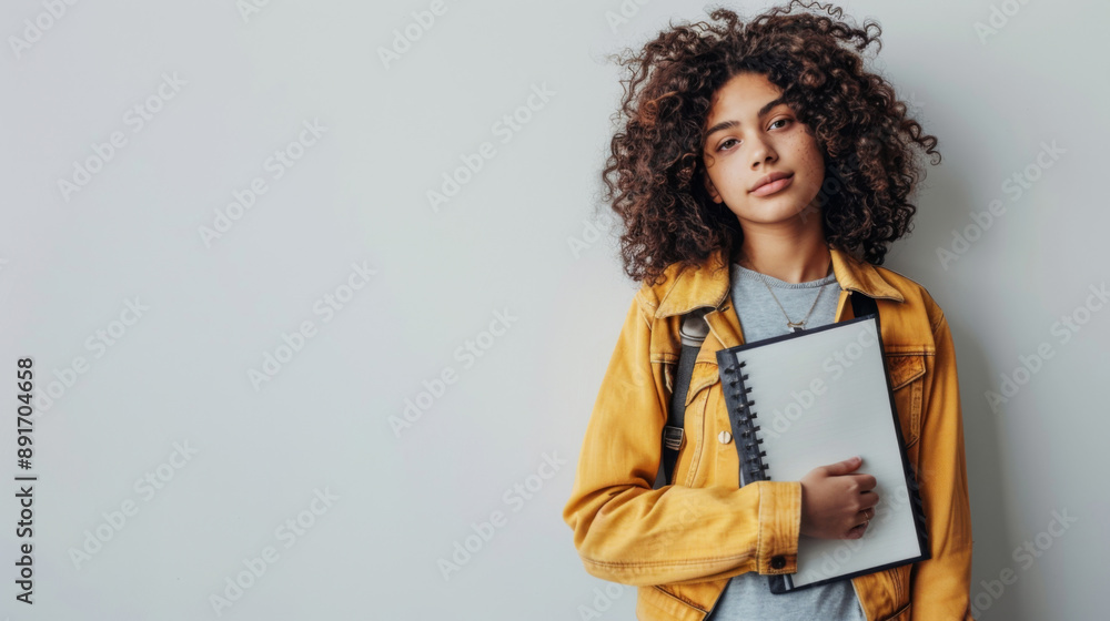 Cascading Curls: A Portrait of Teenage Beauty Cascading Curls: A Portrait of Teenage Beauty