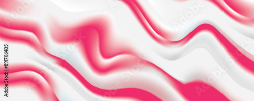 Pink waves shapes background texture on white