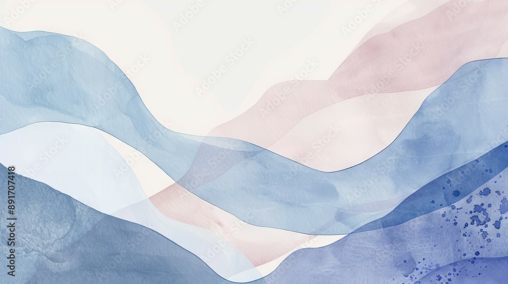 custom made wallpaper toronto digitalAbstract watercolor background with blue and pink hues. A soft and elegant watercolor background with a mix of blue and pink hues. This artistic design creates a serene and peaceful ambiance.