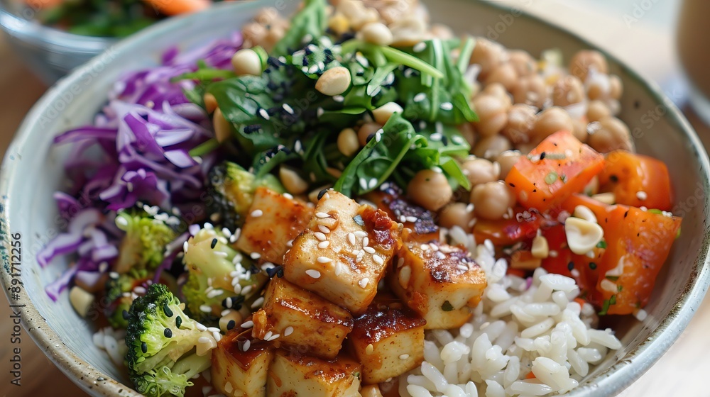Vegetarian meal. Vegan food or dishes. Delicious and healthy vegetables meal. High quality AI generated image Vegetarian meal. Vegan food or dishes. Delicious and healthy vegetables meal. High quality AI generated image