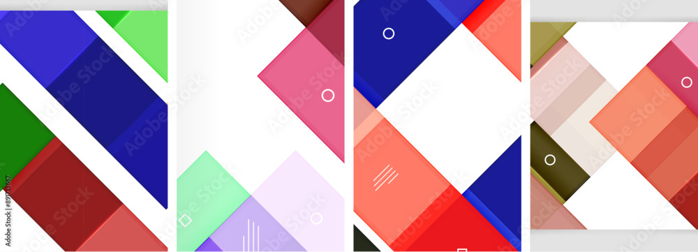 Square abstract poster set. Vector Illustration For Wallpaper, Banner, Background, Card, Book Illustration, landing page Square abstract poster set. Vector Illustration For Wallpaper, Banner, Background, Card, Book Illustration, landing page