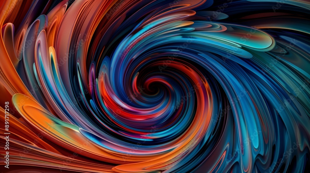 A vibrant, abstract swirl pattern with flowing colors, including blue, red, and orange, resembling a dynamic vortex A vibrant, abstract swirl pattern with flowing colors, including blue, red, and orange, resembling a dynamic vortex