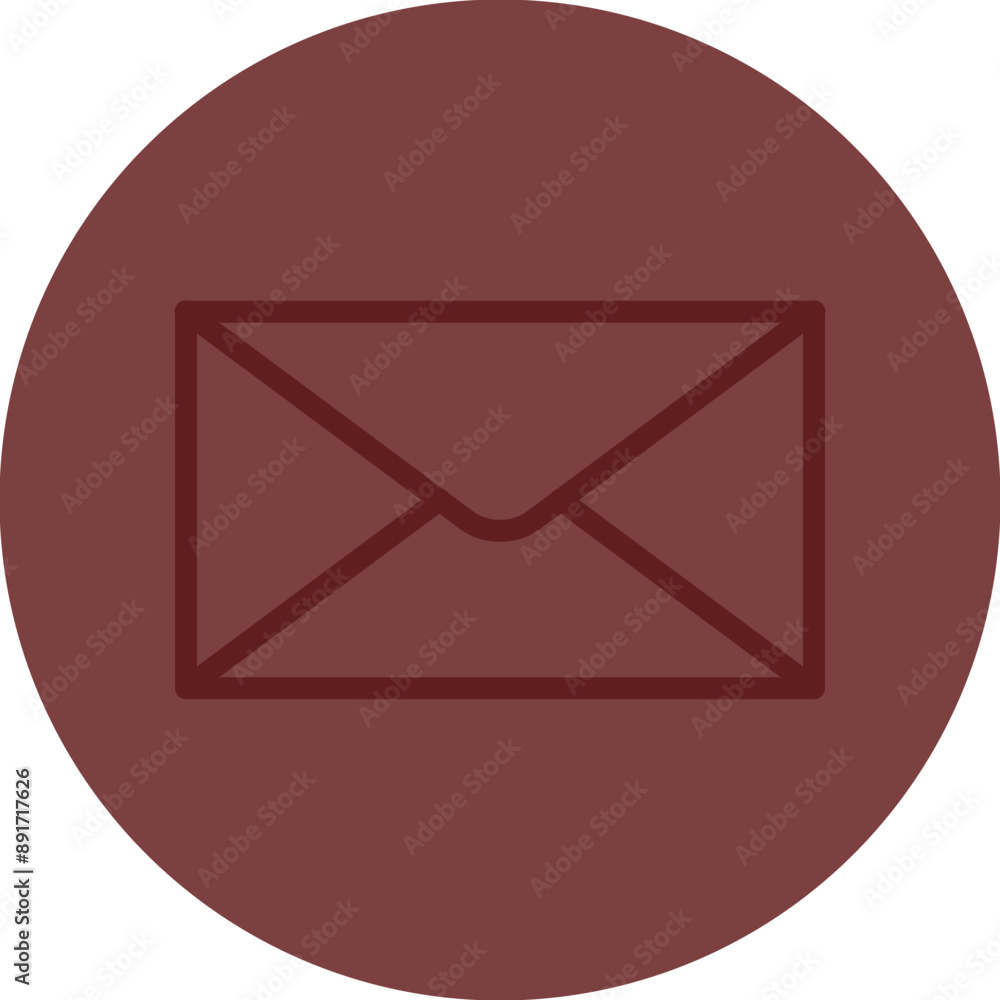 Envelope Vector Line Maroon Circle Maroon Envelope Vector Line Maroon Circle Maroon