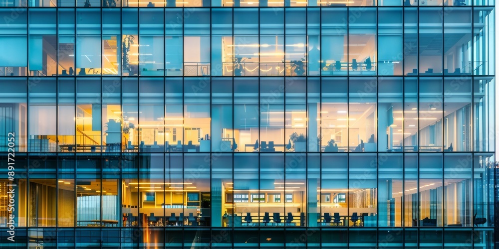 Abstract Modern Corporate Skyline: Sleek Glass-Walled Office Buildings Reflecting Blue Sky. Contemporary Urban Architecture Showcasing Cutting-Edge Business District with Towering Skyscrapers and Expa Abstract Modern Corporate Skyline: Sleek Glass-Walled Office Buildings Reflecting Blue Sky. Contemporary Urban Architecture Showcasing Cutting-Edge Business District with Towering Skyscrapers and Expa