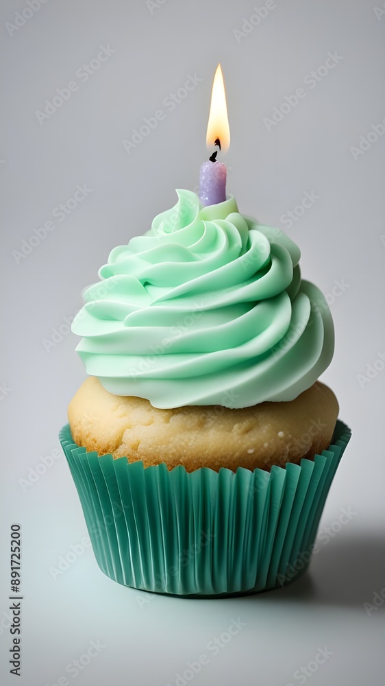mint color Cupcake