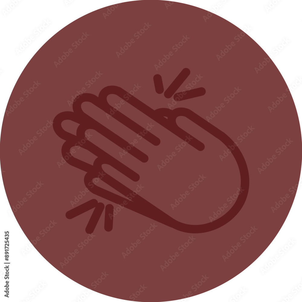 emoji Clap Vector Line Maroon Circle Maroon emoji Clap Vector Line Maroon Circle Maroon